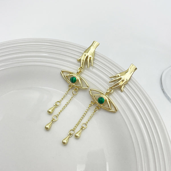Retro Exaggerated Finger Earrings